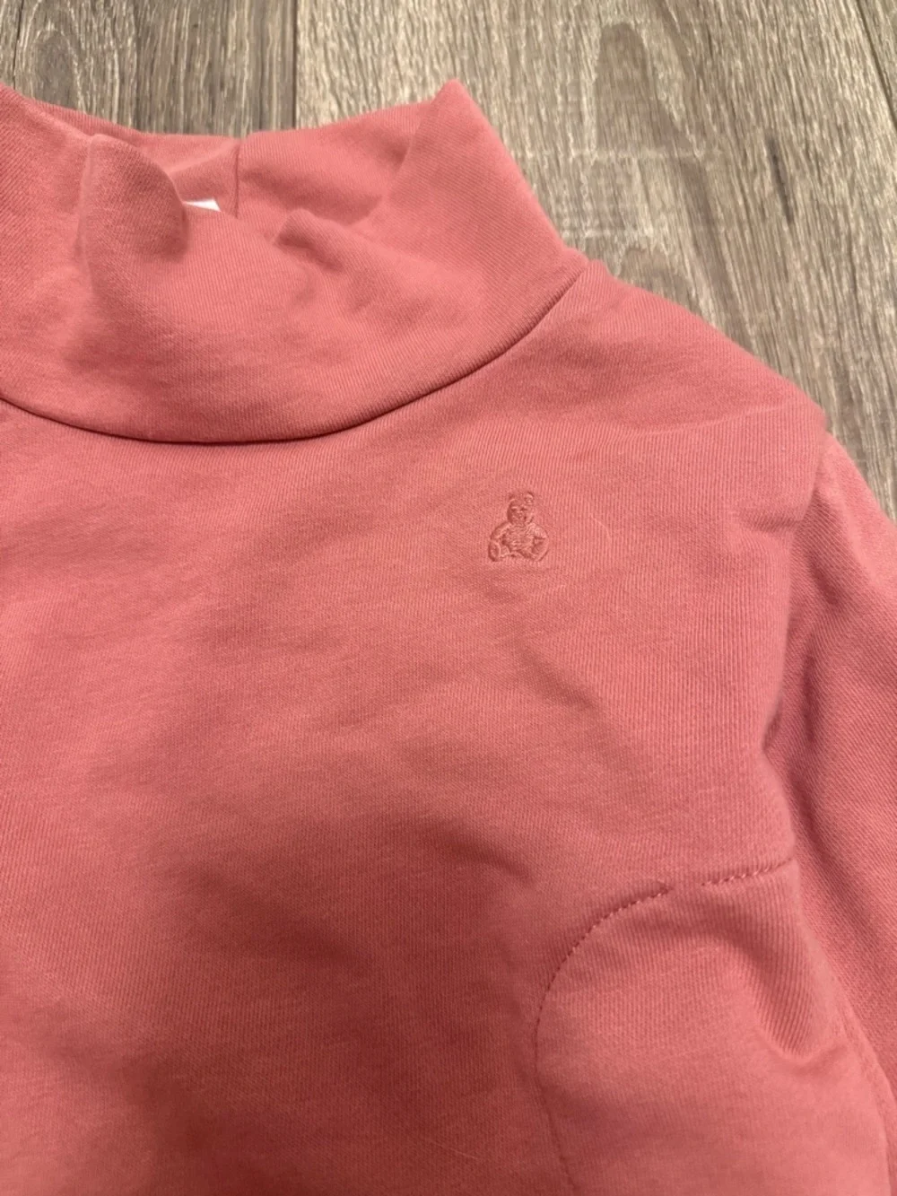 Baby Gap Girls Pink Red Mock Neck Sweatshirt Size 18-24 Months